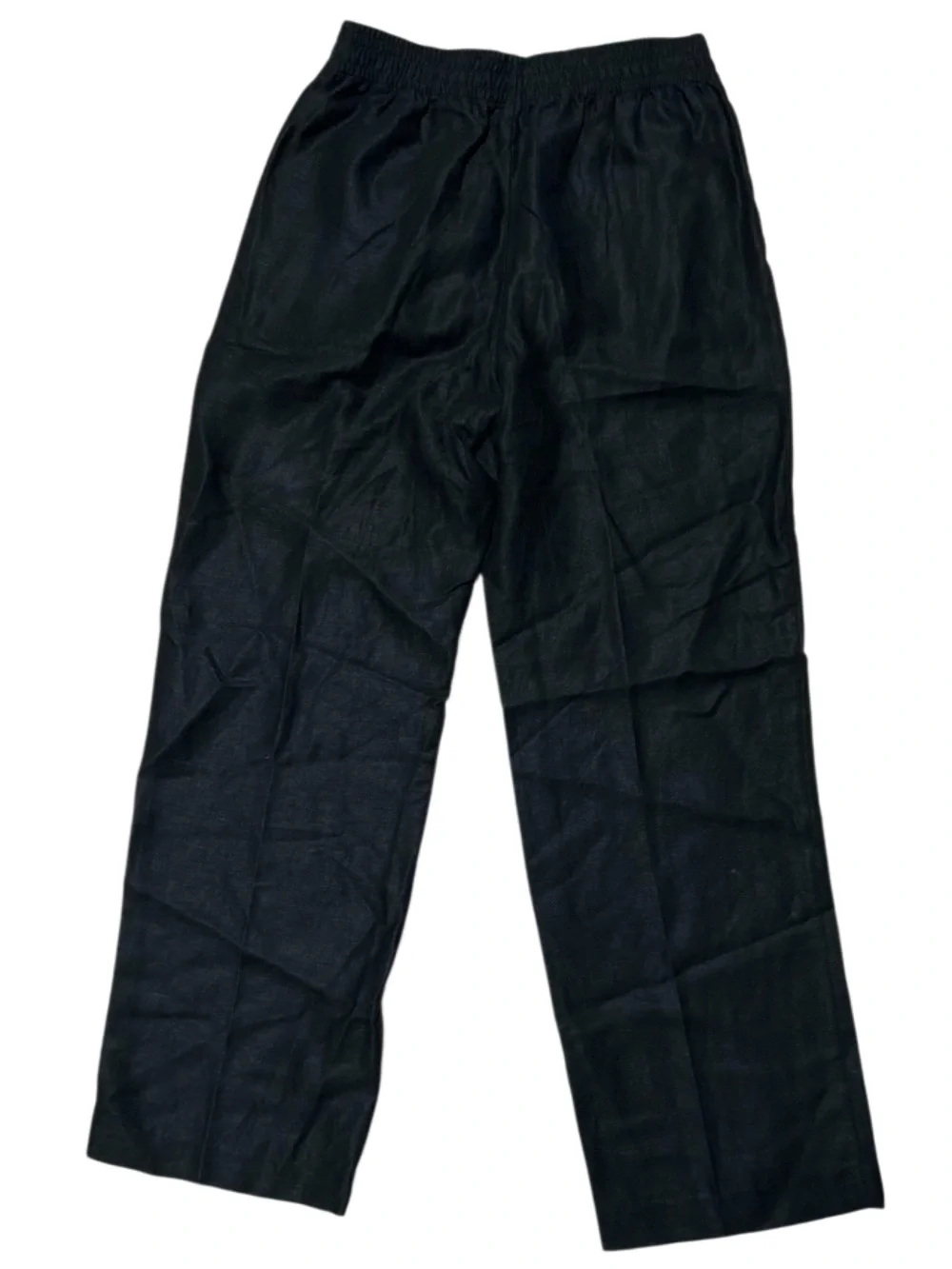 Wilfred Black Linen Pant Mid Rise Wide Leg Size S